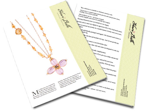 Line sheet font and back